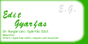edit gyarfas business card
